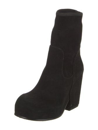 Random Identities Suede Sock Boots