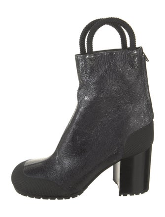 Random Identities Leather Combat Boots