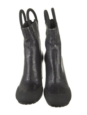 Random Identities Leather Combat Boots
