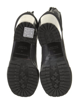 Random Identities Leather Combat Boots