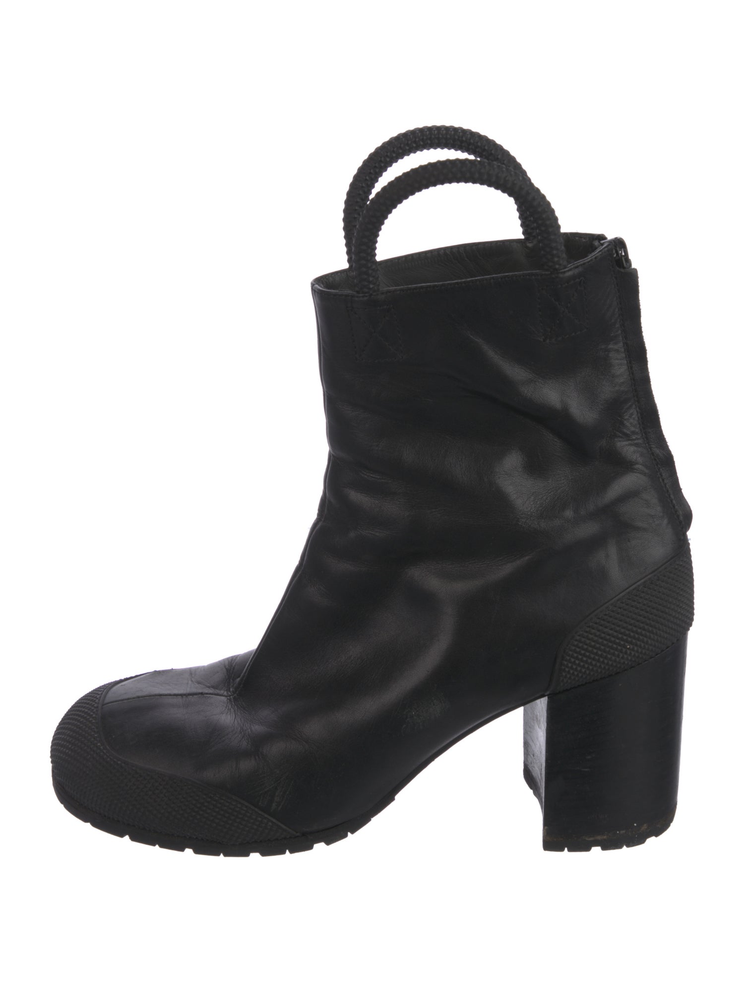 Random Identities Leather Combat Boots