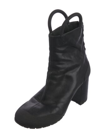 Random Identities Leather Combat Boots