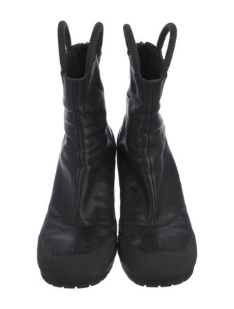 Random Identities Leather Combat Boots
