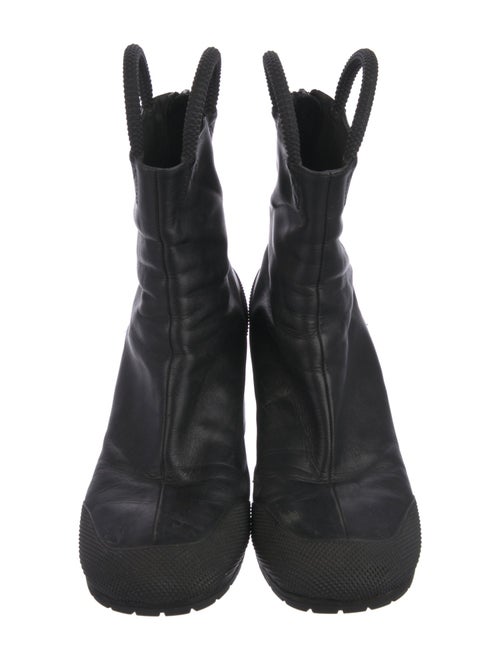 Random Identities Leather Combat Boots