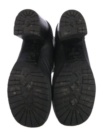 Random Identities Leather Combat Boots