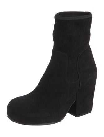 Random Identities Suede Sock Boots