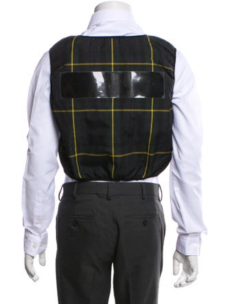 Random Identities Plaid Print Vest