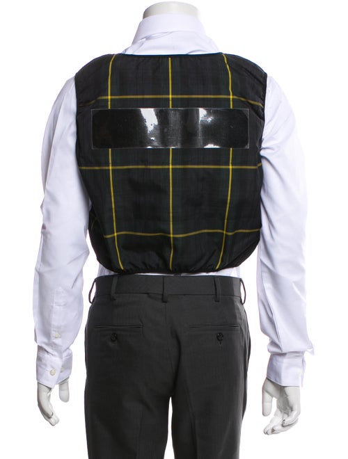 Random Identities Plaid Print Vest