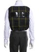 Random Identities Plaid Print Vest