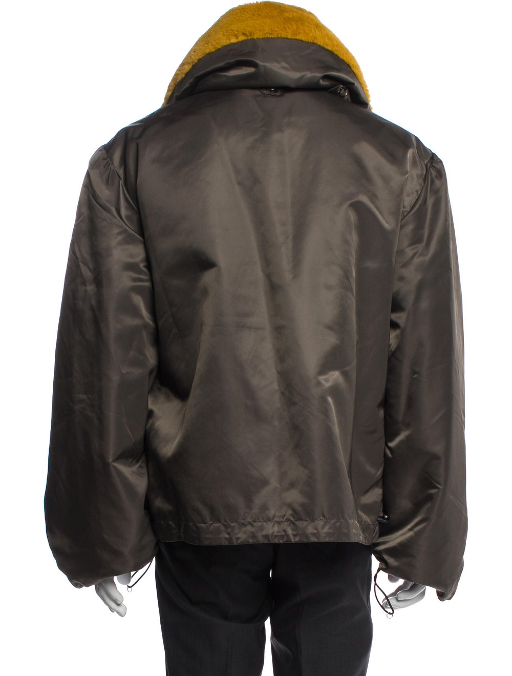 Random Identities Colorblock Pattern Puffer Coat … - image 3