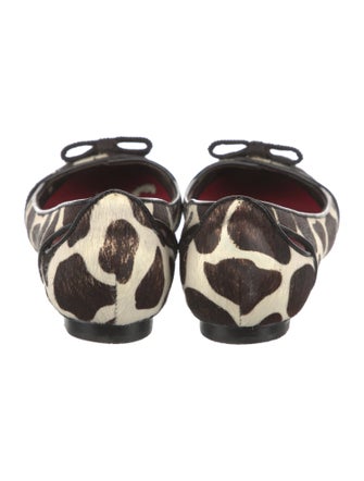 Rafe Ponyhair Animal Print Ballet Flats