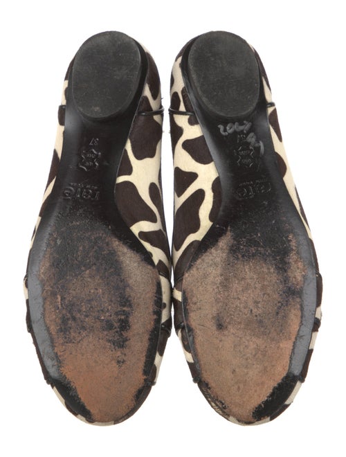 Rafe Ponyhair Animal Print Ballet Flats