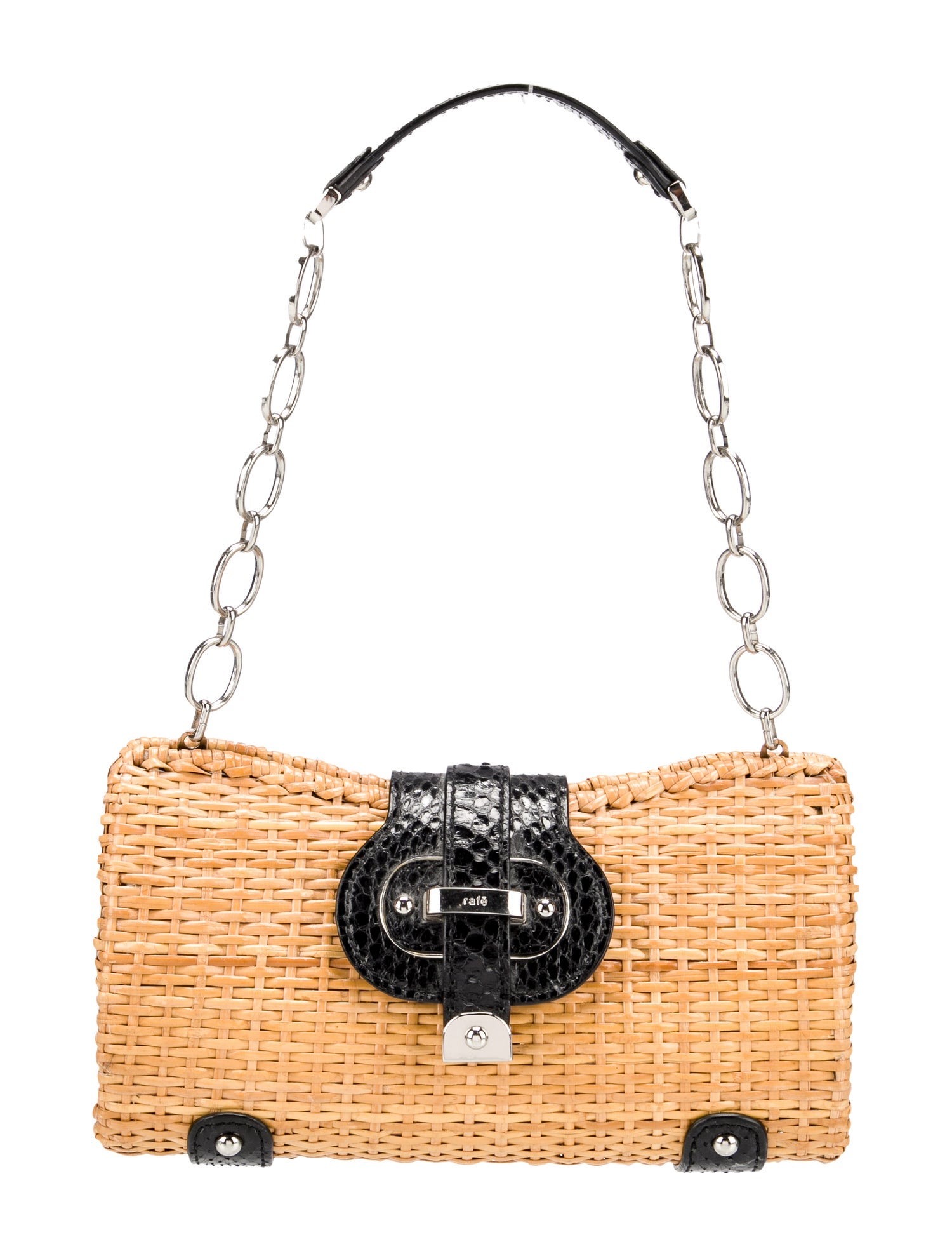 Rafe Straw Shoulder Bag