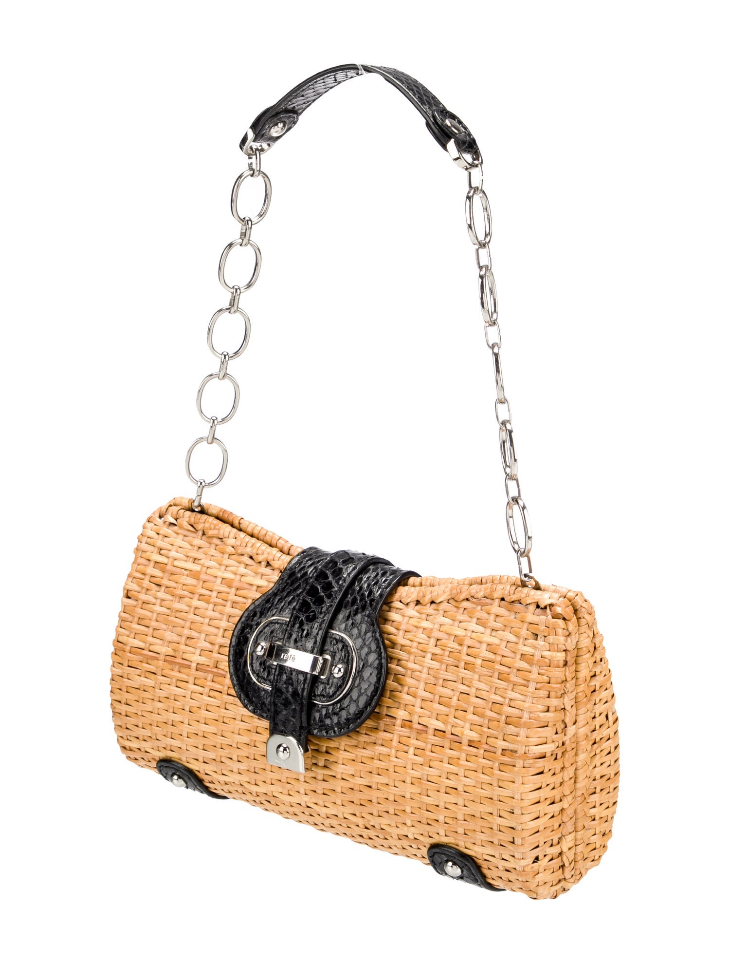 Rafe Straw Shoulder Bag