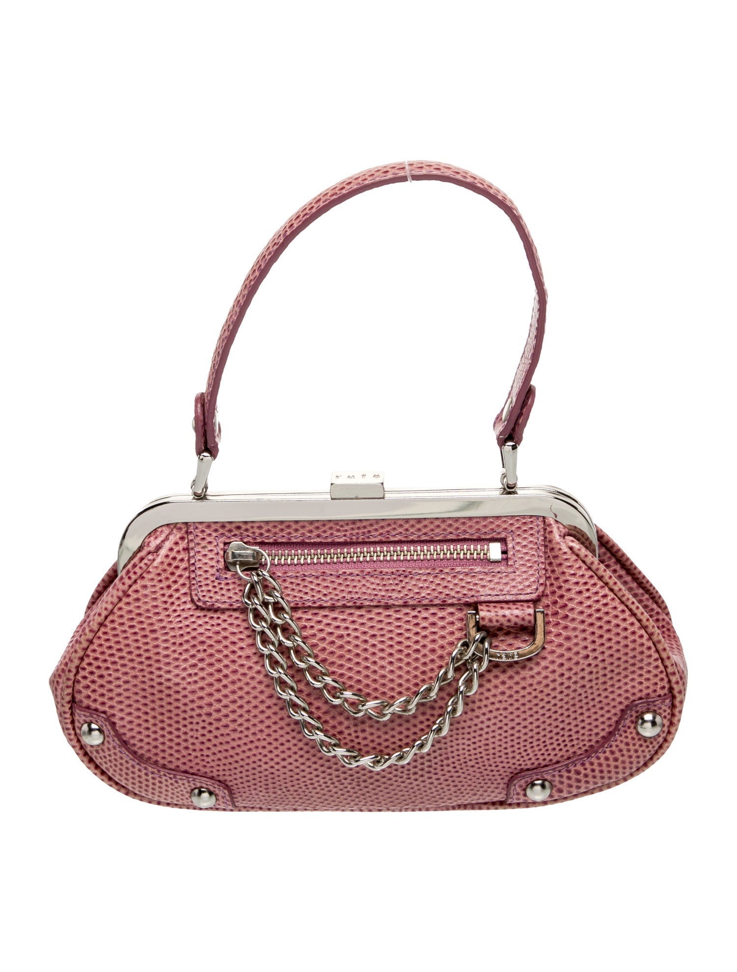 Rafe Embossed Leather Top Handle Bag