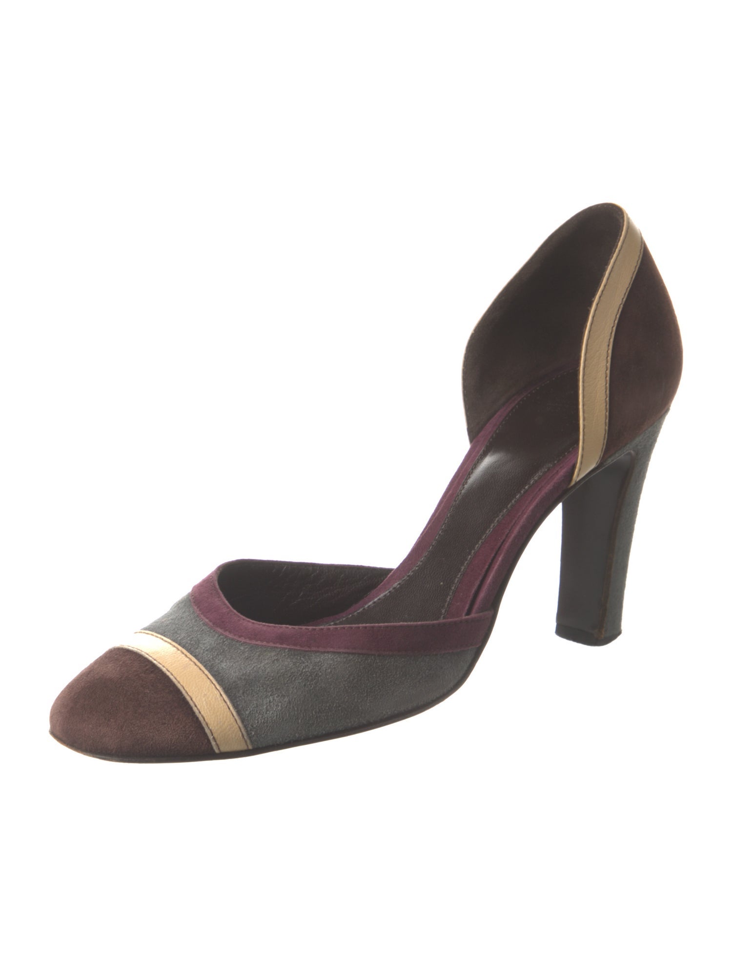 Rafe Suede Animal Print D'Orsay Pumps