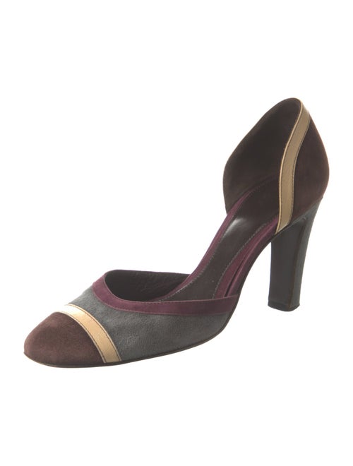 Rafe Suede Animal Print D'Orsay Pumps