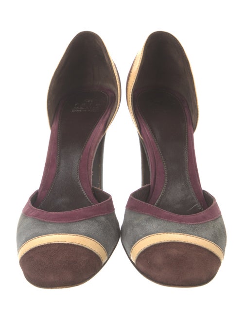 Rafe Suede Animal Print D'Orsay Pumps