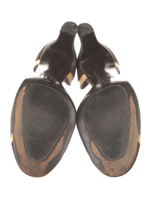 Rafe Suede Animal Print D'Orsay Pumps