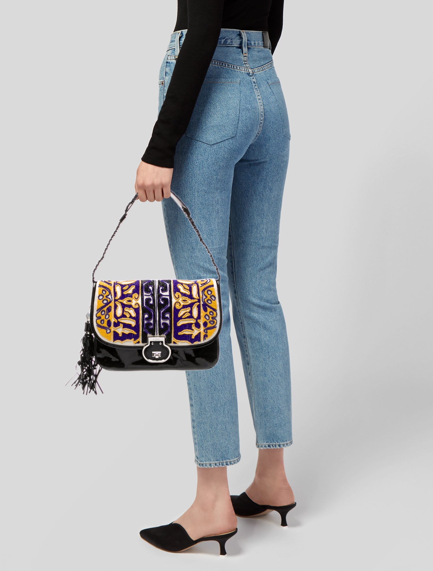 Rafe Patent Leather Shoulder Bag