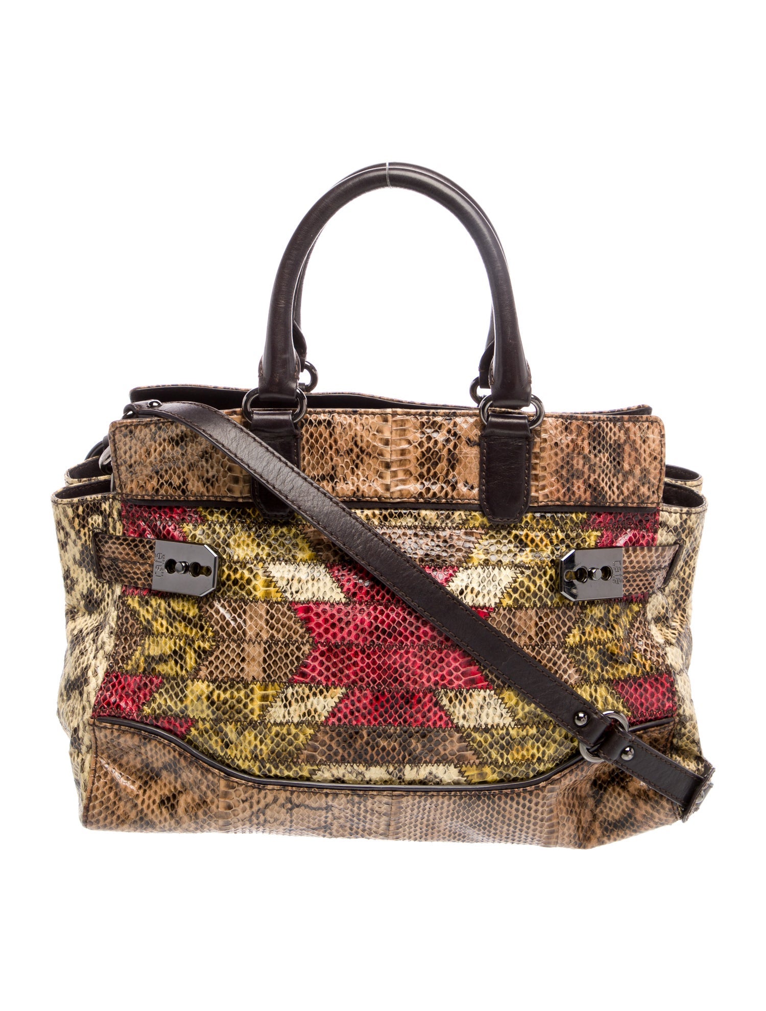 Rafe Snakeskin Shoulder Bag