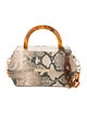 Rafe Embossed Leather Top Handle Bag