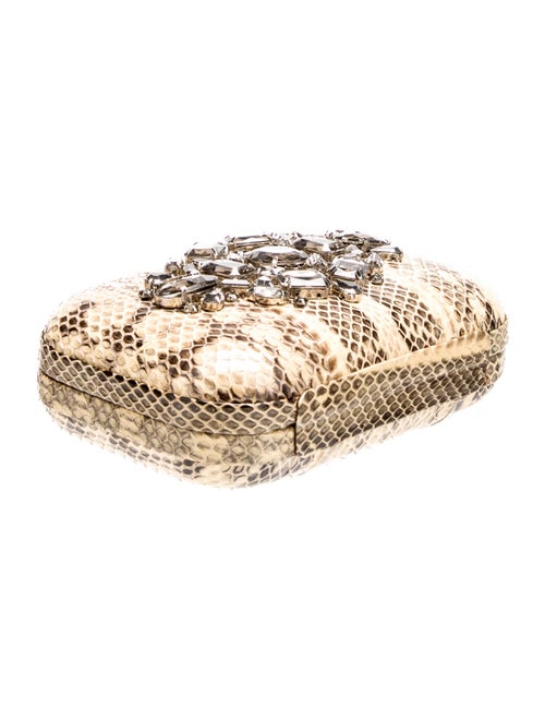 Rafe Embossed Leather Minaudière