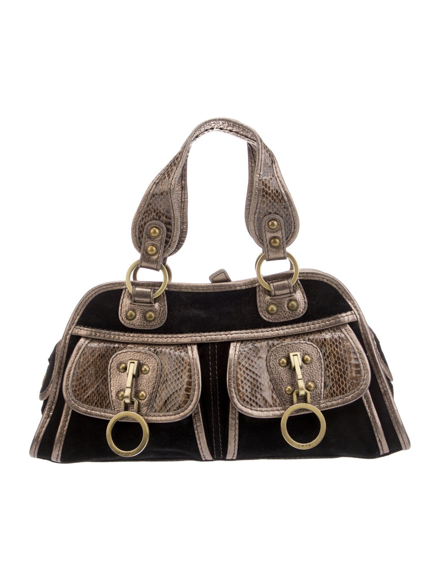 Rafe Suede Top Handle Bag