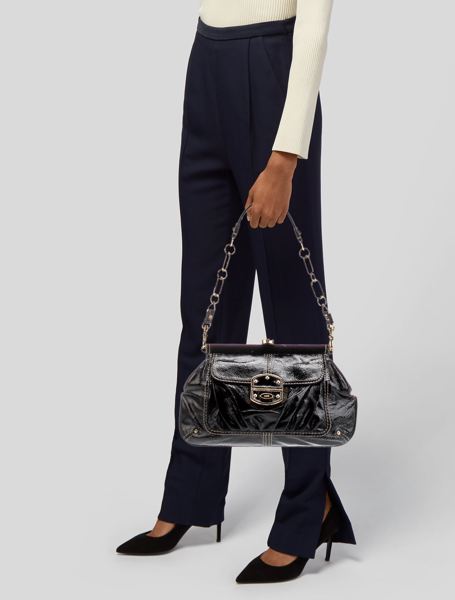 Rafe Patent Leather Shoulder Bag
