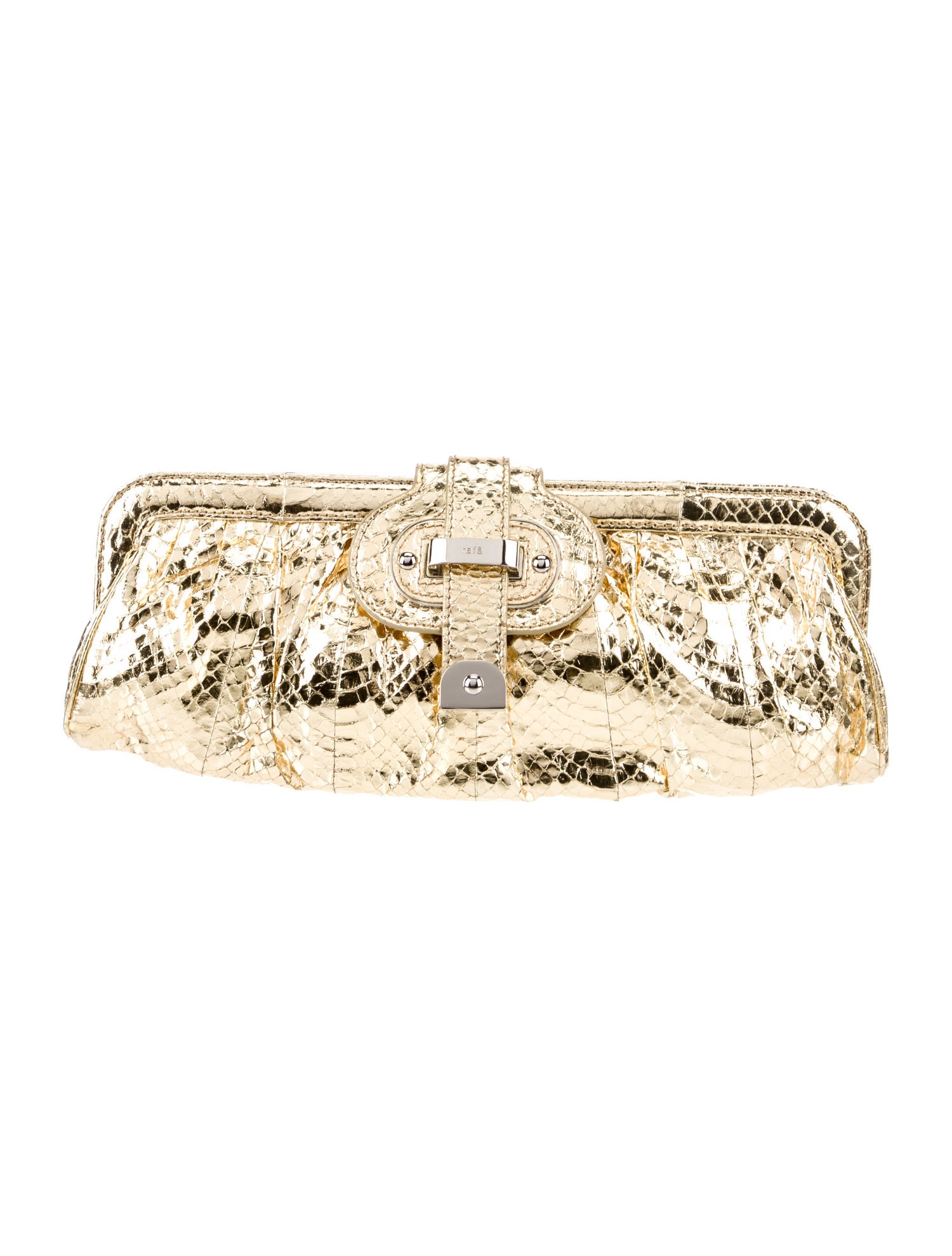 Rafe Embossed Leather Clutch