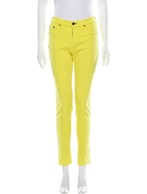 Rag & Bone Mid-Rise Skinny Leg Jeans Yellow