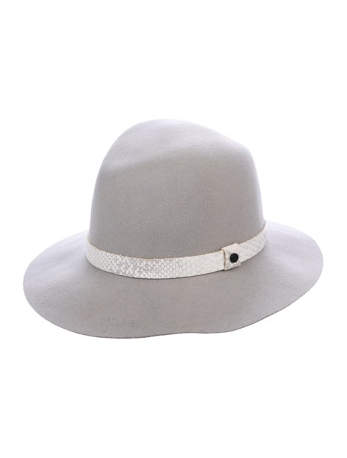 Rag & Bone Wool Fedora Hat Grey