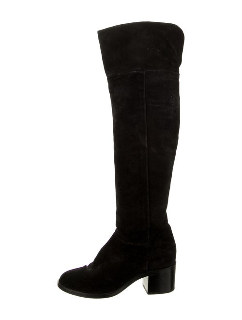 Rag & Bone Over-The-Knee Suede Boots Black