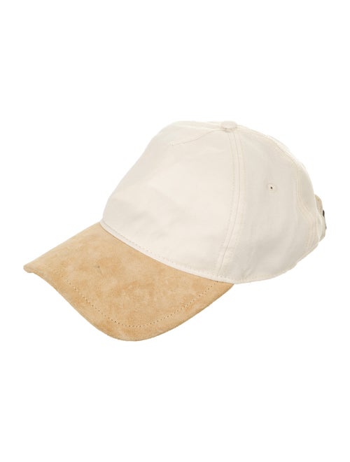 Rag & Bone Suede-Trimmed Baseball Cap Beige