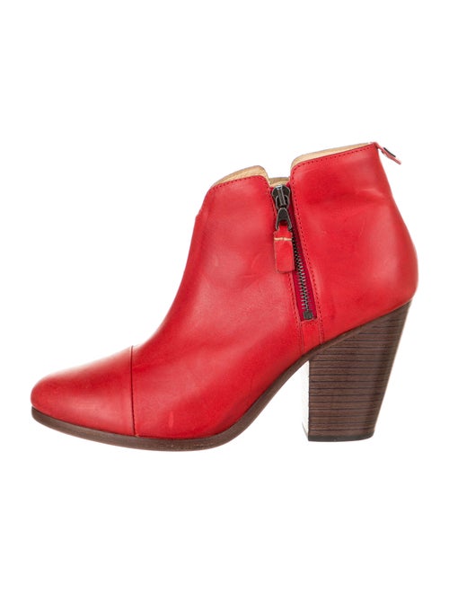 Rag & Bone Leather Boots Red