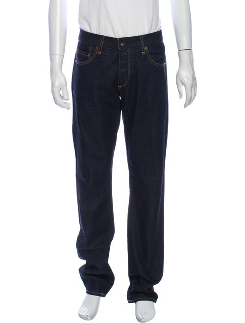 Rag & Bone Straight-Leg Jeans Blue