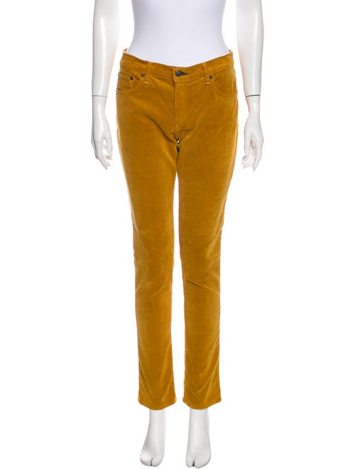 Rag & Bone Straight Leg Pants Yellow