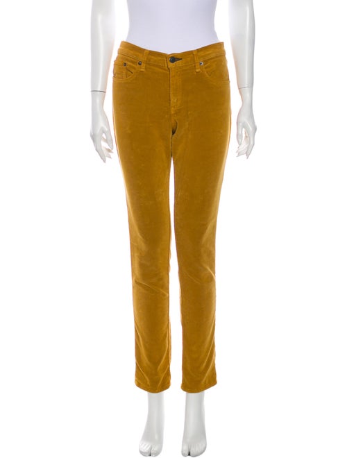 Rag & Bone Skinny Leg Pants Yellow