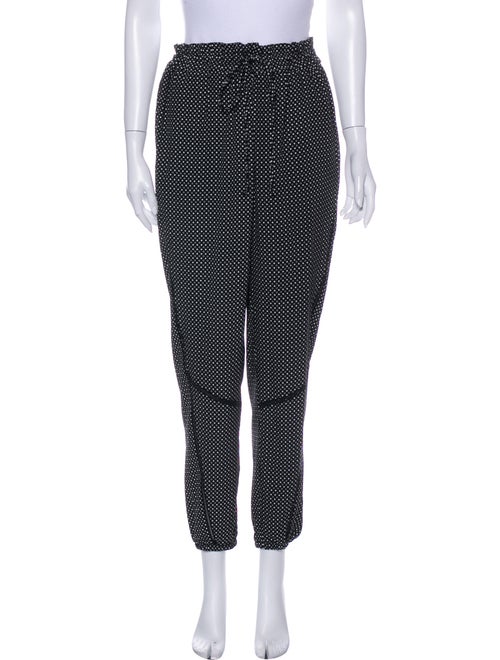 Rag & Bone Silk Printed Sweatpants Black