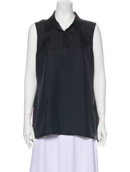 Rag & Bone Silk Sleeveless Blouse Black
