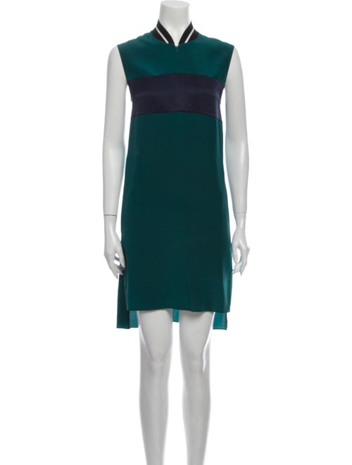 Rag & Bone Silk Knee-Length Dress Green