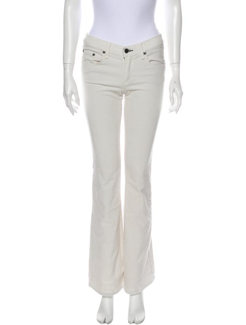 Rag & Bone Flared Pants White