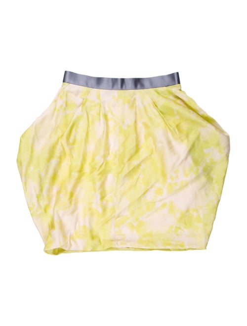 Rag & Bone Printed Mini Skirt Yellow