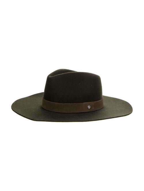 Rag & Bone Wool Suede Trim Hat Green