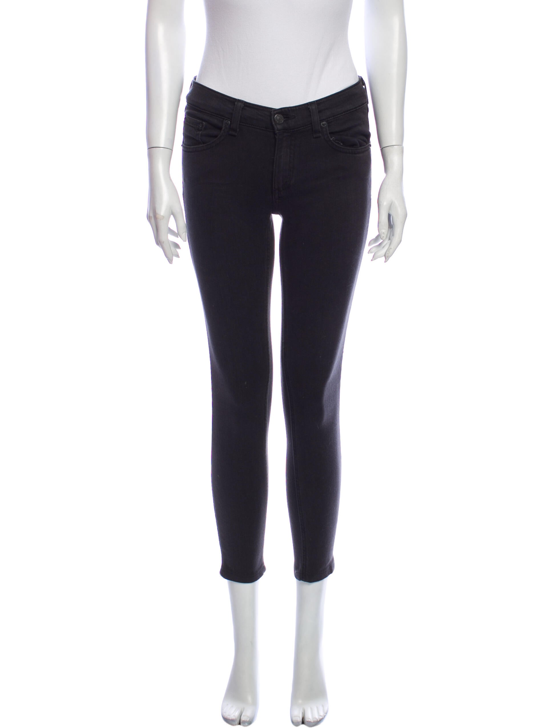 Rag & Bone Mid-Rise Skinny Leg Jeans