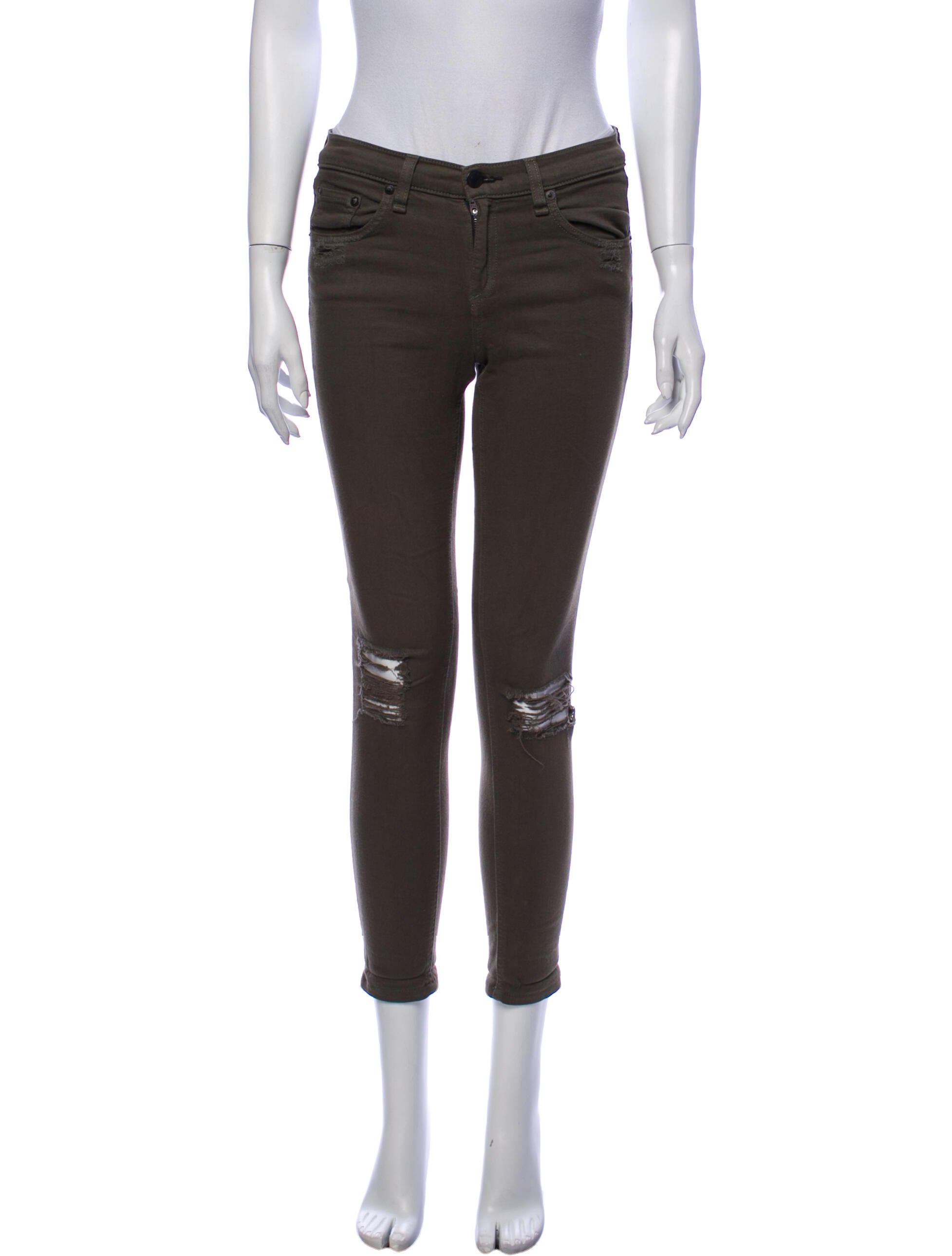 Rag & Bone Mid-Rise Skinny Leg Jeans