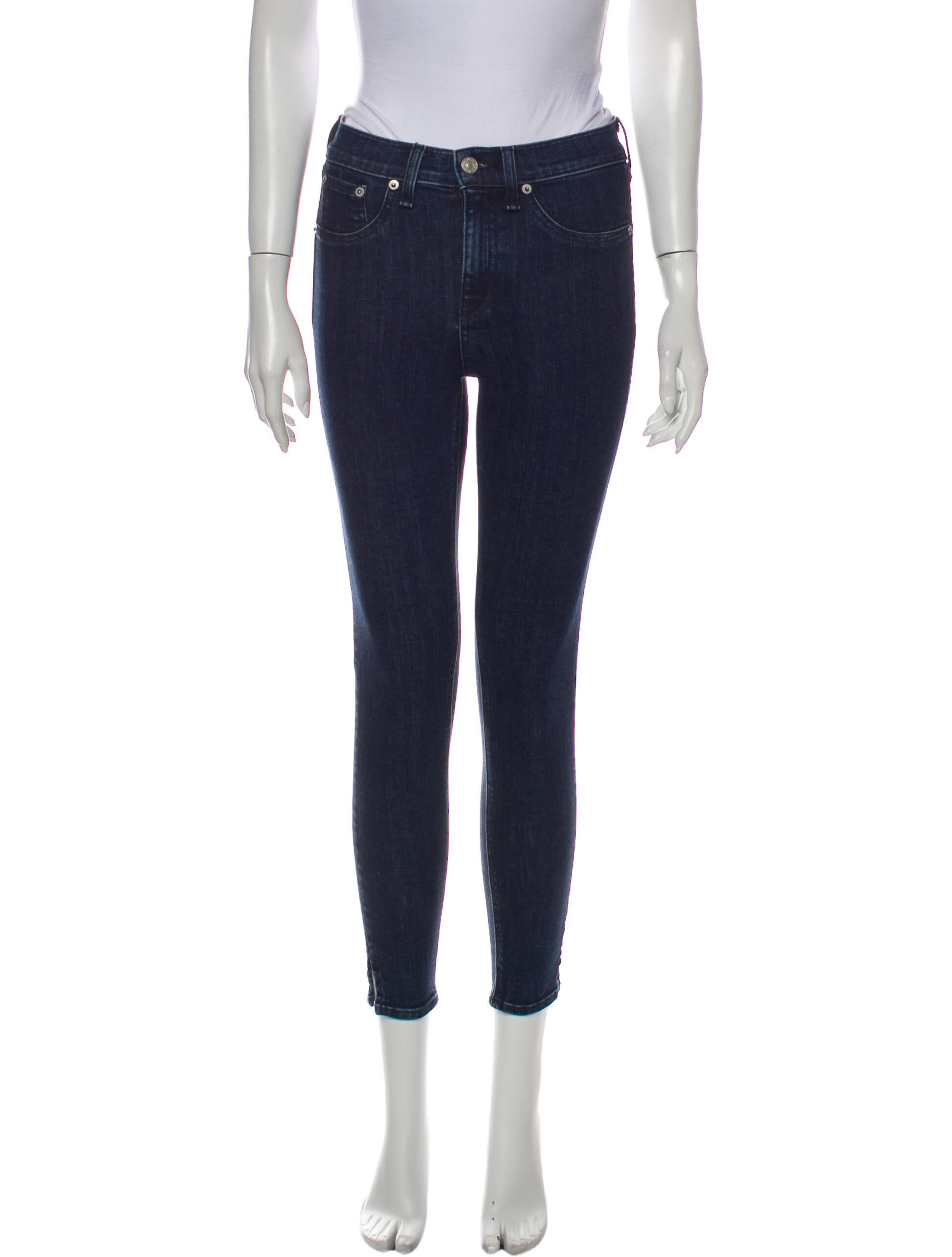 Rag & Bone Mid-Rise Skinny Leg Jeans