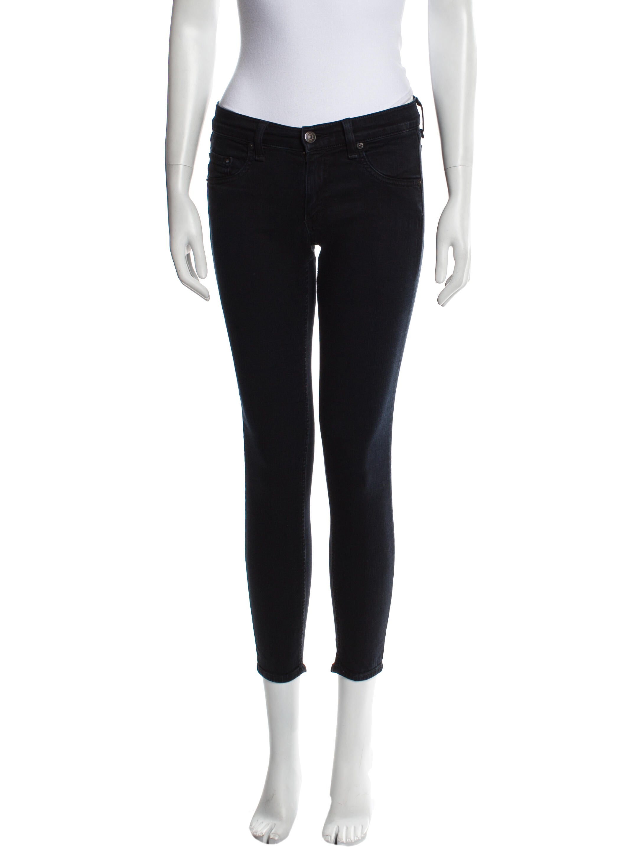 Rag & Bone Mid-Rise Skinny Leg Jeans