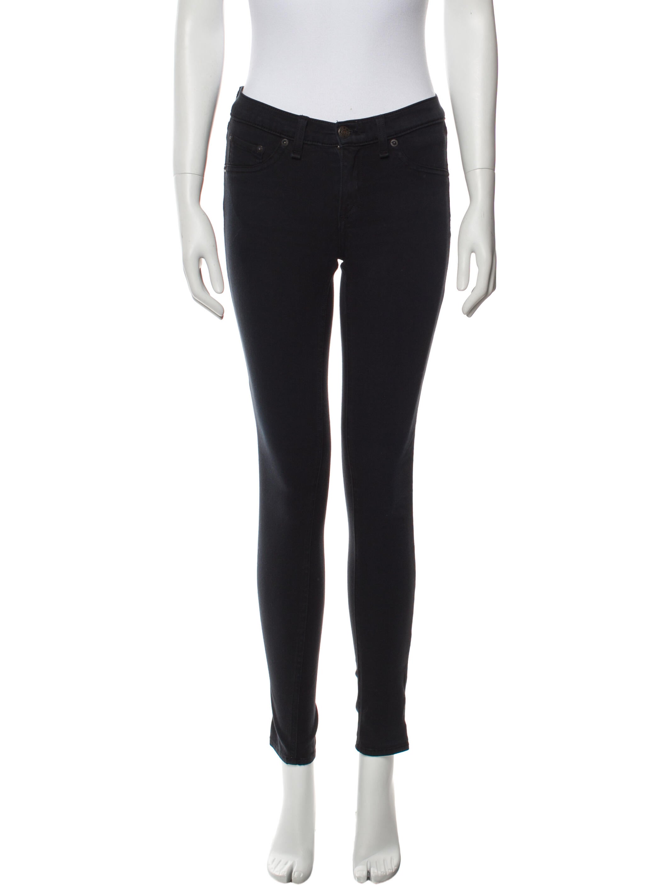 Rag & Bone Mid-Rise Skinny Leg Jeans