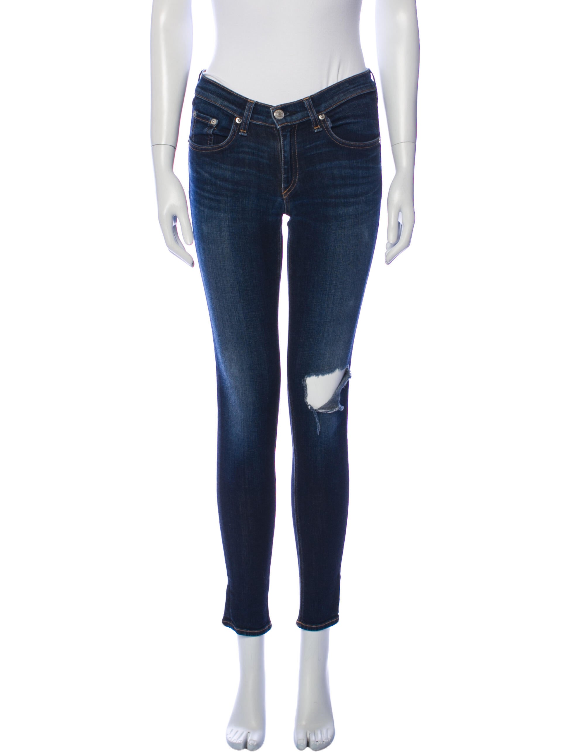 Rag & Bone Low-Rise Skinny Leg Jeans